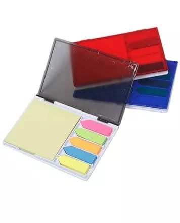 Bloco promocional em estojo plástico