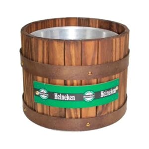 Balde Térmico para Gelo Revestido em Madeira