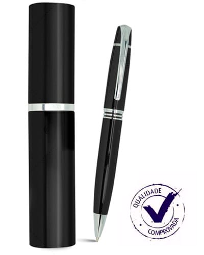 Caneta metal personalizada com estojo