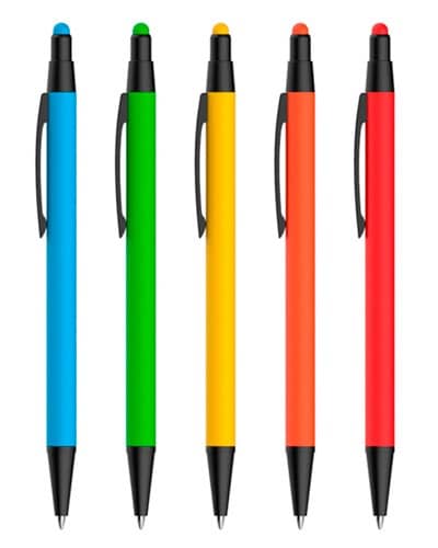 Caneta metálica touch personalizada