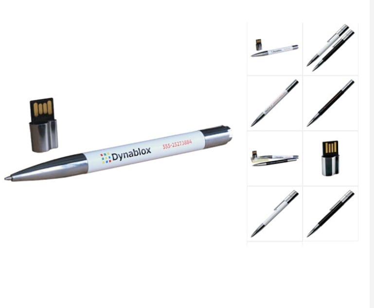 Caneta pen drive personalizada