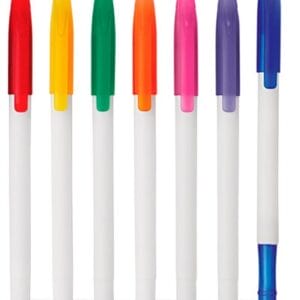 Caneta plástica colorida promocional