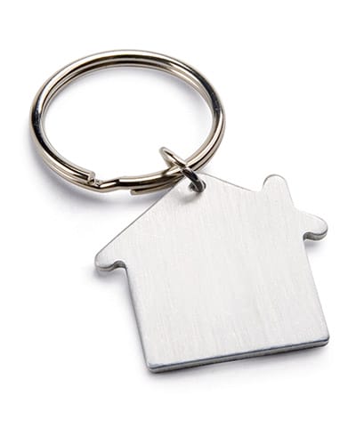 Chaveiro em formato de casa