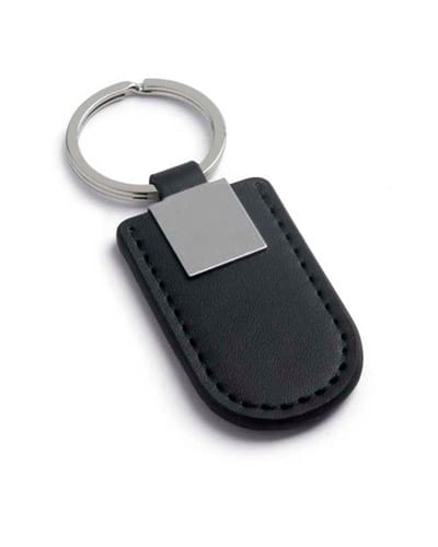 Chaveiros de metal e couro personalizados