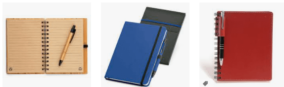 Caderno com Caneta