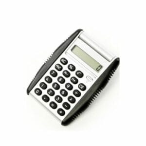 Calculadora com detalhes em Borracha