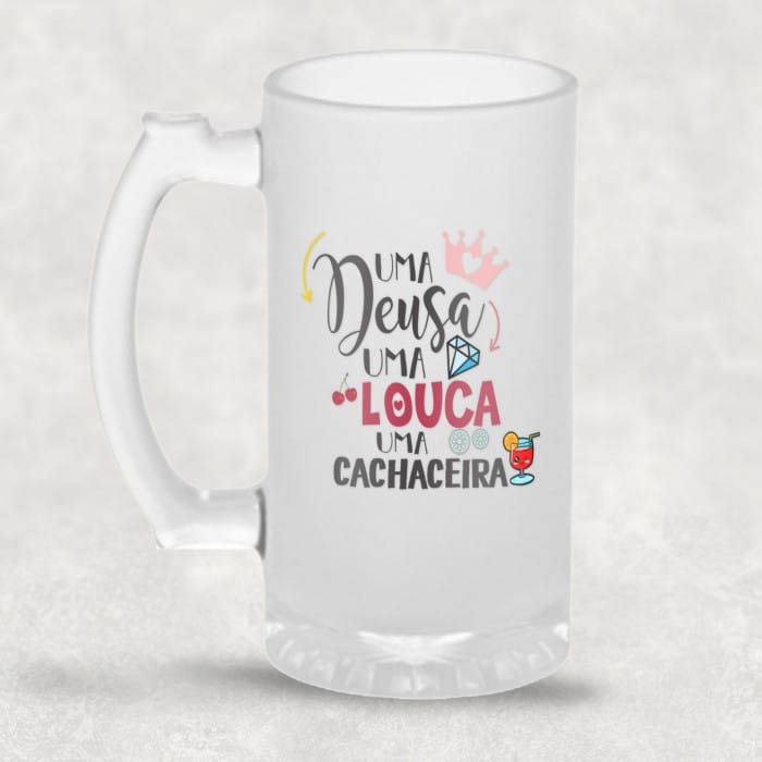 Caneca de chopp de vidro