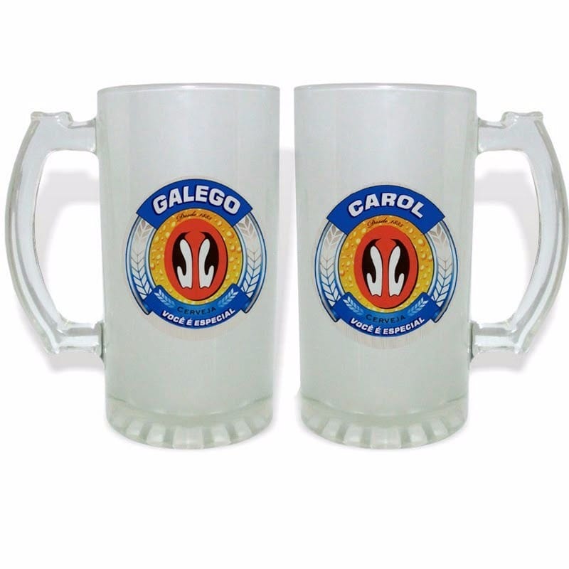 Caneca de chopp personalizada vidro