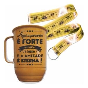 Canecas de Alumínio Personalizadas com Cordão Unidade