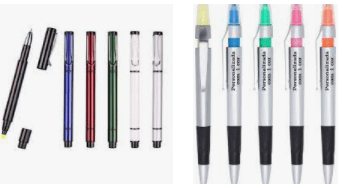 Caneta com Marca Texto Personalizada