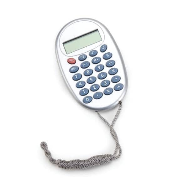 Chaveiro Calculadora Metalizado Personalizado