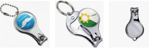 Chaveiro Cortador de Unha e Abridor Personalizado