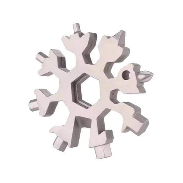 Chaveiro Multiferramenta de Aço Floco de Neve