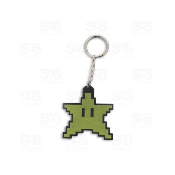 Chaveiro Plástico Estrela Personalizado