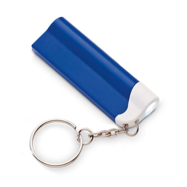 Chaveiro com lanterna e caneta