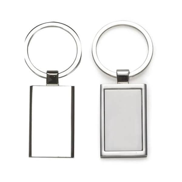 Chaveiro de Metal Retangular Personalizado