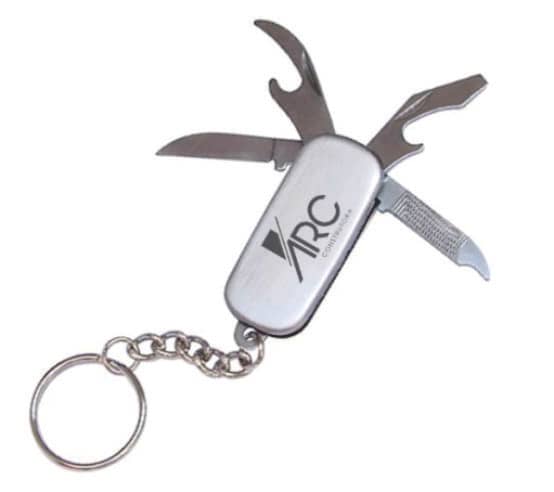 Chaveiro de Metal com Canivete Personalizado