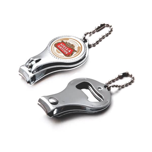 Chaveiro de Metal com Cortador de Unha Personalizado