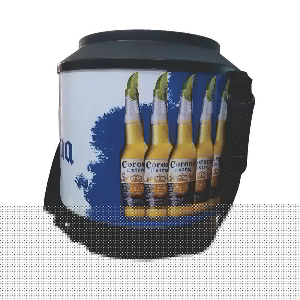 Cooler Redondo Térmico Estampa Cerveja 30 Litros com Alça