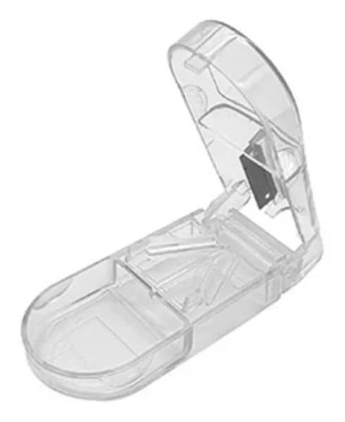 Cortador De Comprimidos E Porta Remédios Com Reservatório