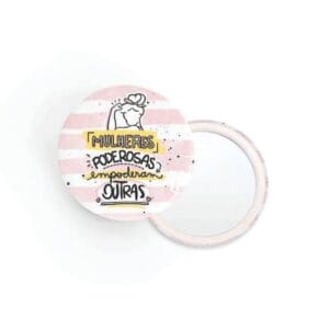 Espelho Chaveiro com Frase Personalizada