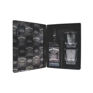 Estojo em Mdf 2 copos Whisky Jack Daniels