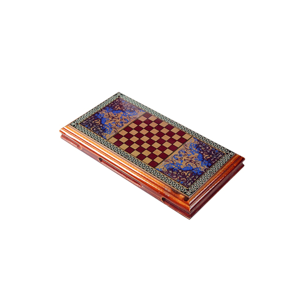 Jogo de Tabuleiro de Gamão e Xadrez Turca