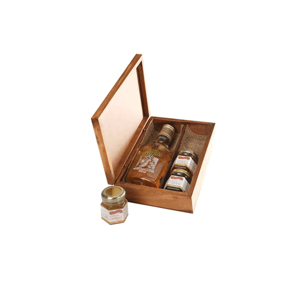 Kit Cachaça Gourmet com 3 Potes de Geleia