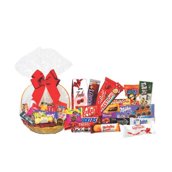 Kit Doces Cesta de Presentes Personalizado