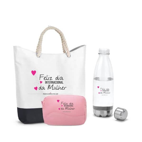 Kit Estojo dia da Mulher Personalizado