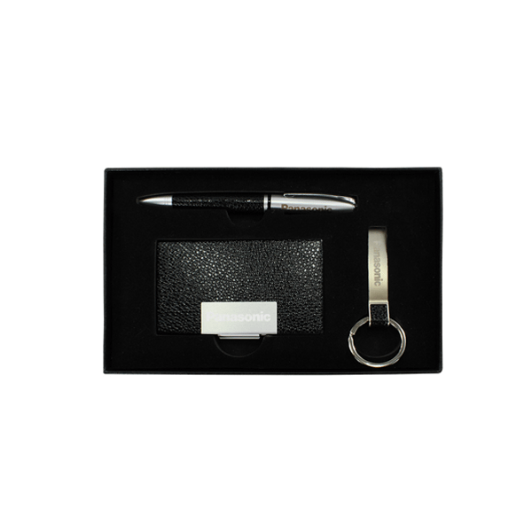 Kit Personalizado com Caneta Chaveiro e Porta Cartão