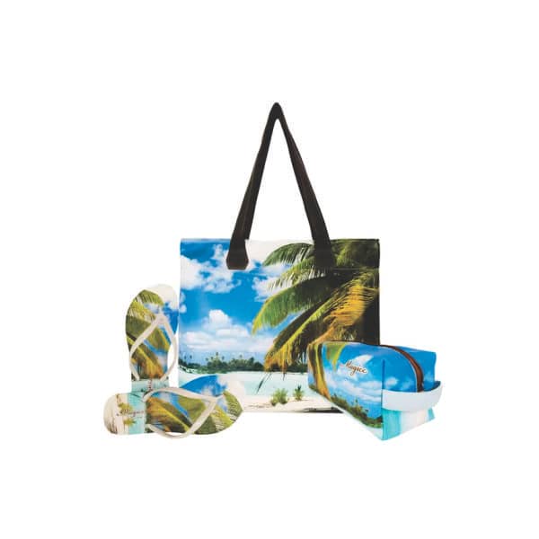 Kit Praia – Bolsa, Chinelo e Necessarie