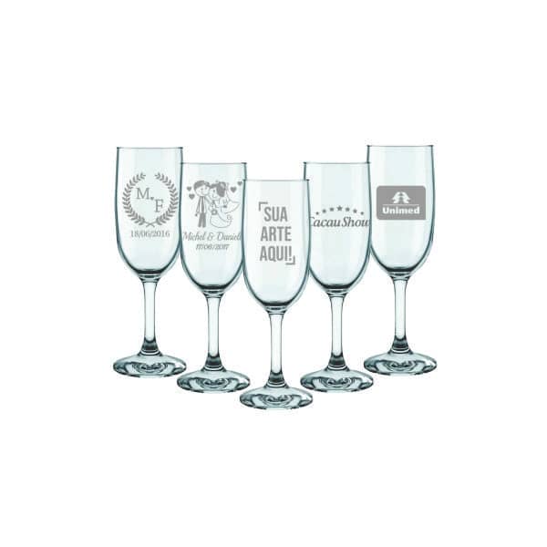 Kit Taça para Champagne Personalizado
