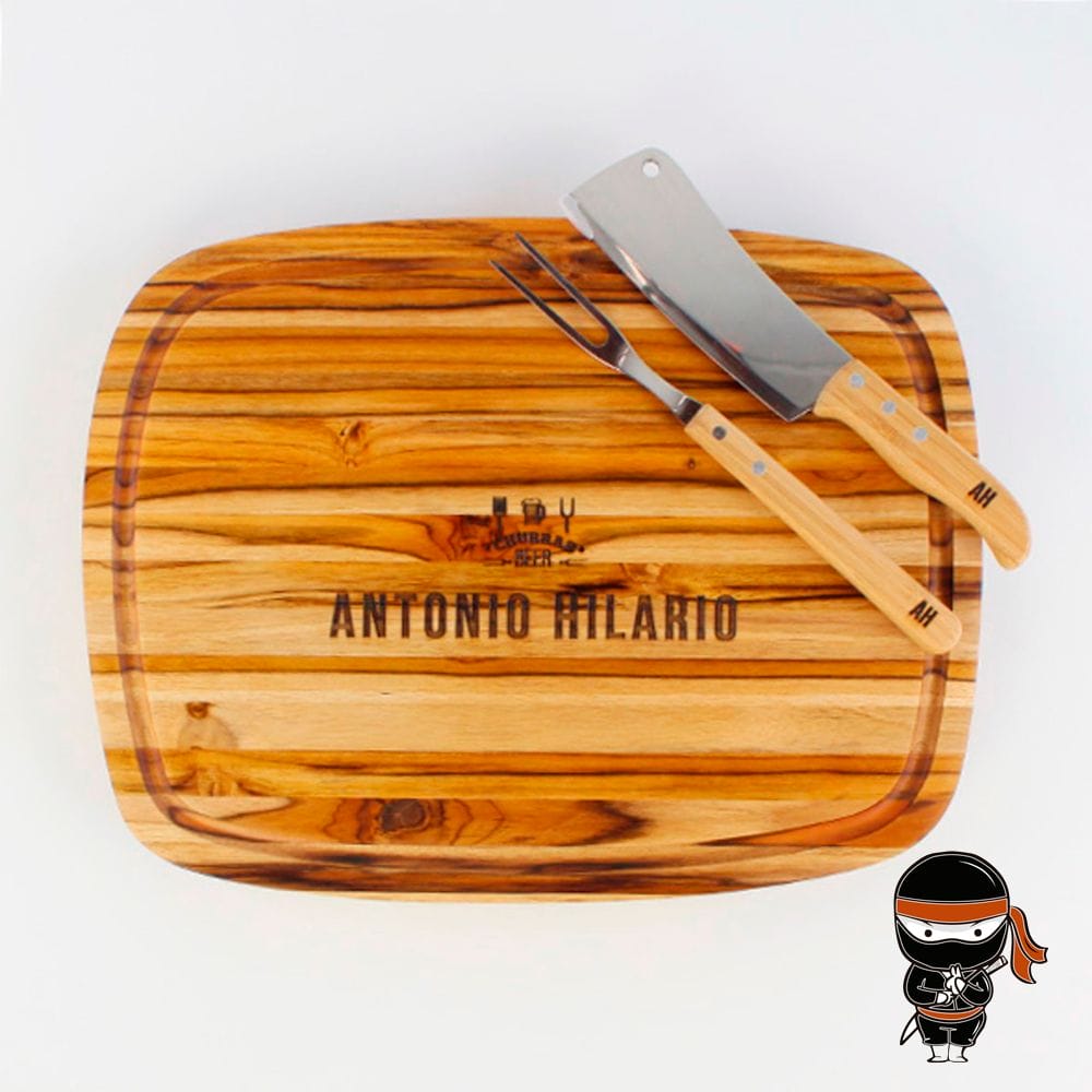 Kit churrasco personalizado com nome