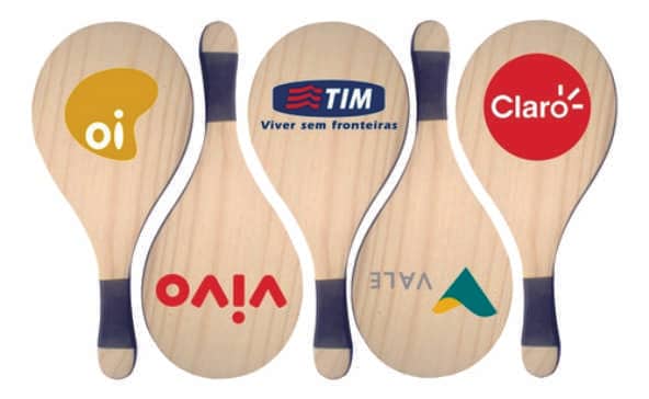 Raquete frescobol personalizada