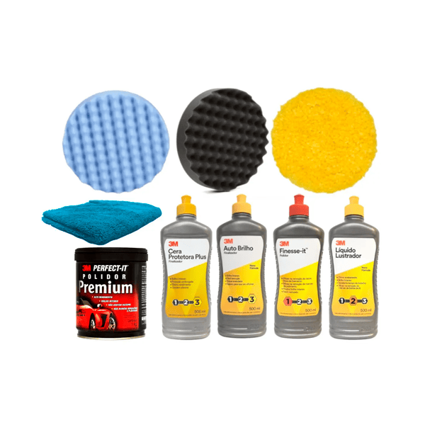 Kit polimento automotiva