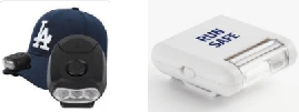 Lanterna para aba de boné personalizada