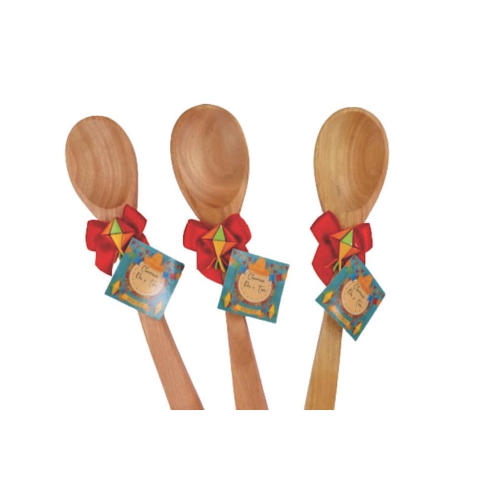Lembrancinha Chá Rifa Colher De Pau Personalizada