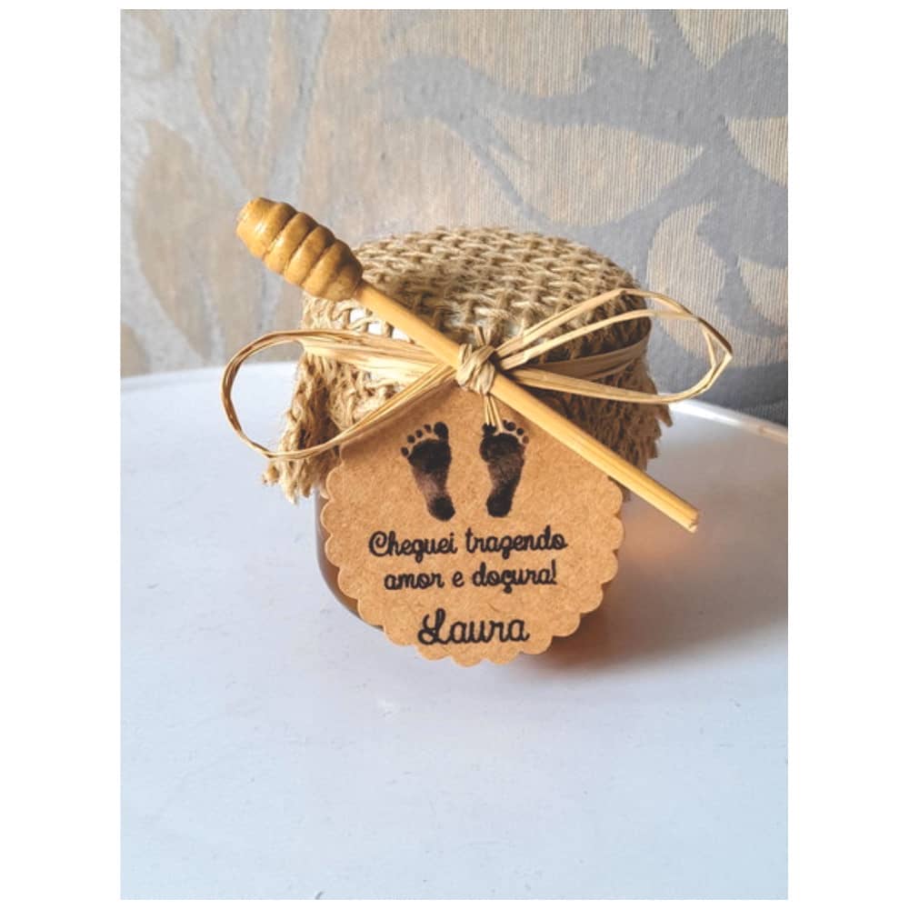 Lembrancinha de Nascimento com Mel