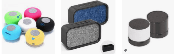 Mini caixa de som para brindes