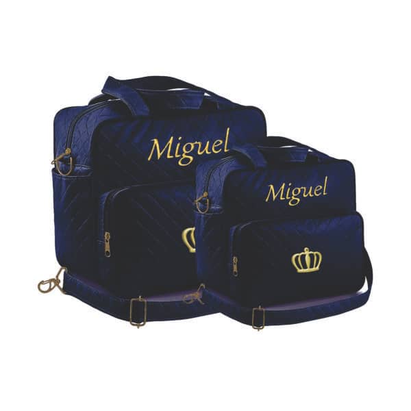 Mala do Bebê de Couro Personalizada