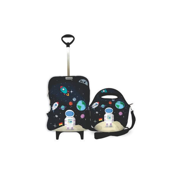 Mochila com Alça Retrátil e Rodinhas Personalizada