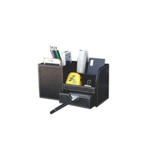 Organizador de Mesa em Couro Caixa Personalizado