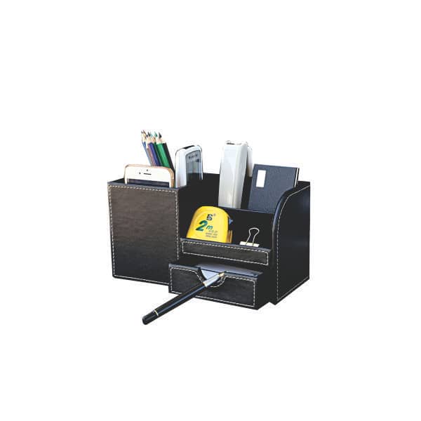 Organizador de Mesa em Couro Caixa Personalizado