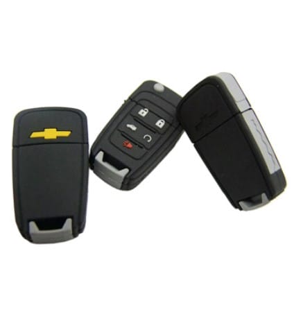 Pen drive emborrachado chave 3d