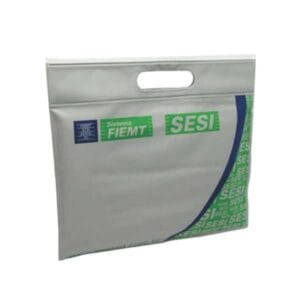 Pasta Zip Zap com Alça de Mão Vazada Personalizada