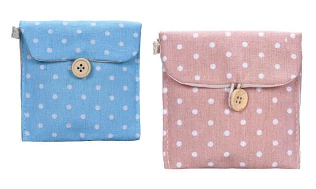 Porta Absorvente Tecido de Bolsa