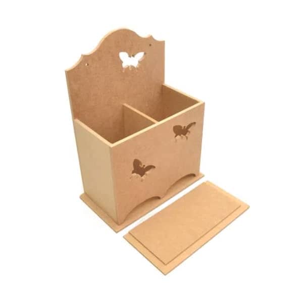 Porta-Absorvente com 2 Divisórias em MDF