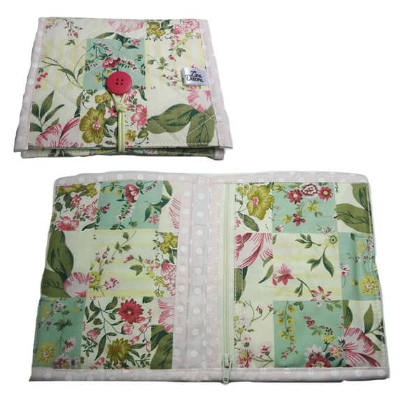 Porta Absorvente de Tecido Floral Personalizado