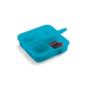 Porta Comprimidos com 4 Divisórias com Tampa